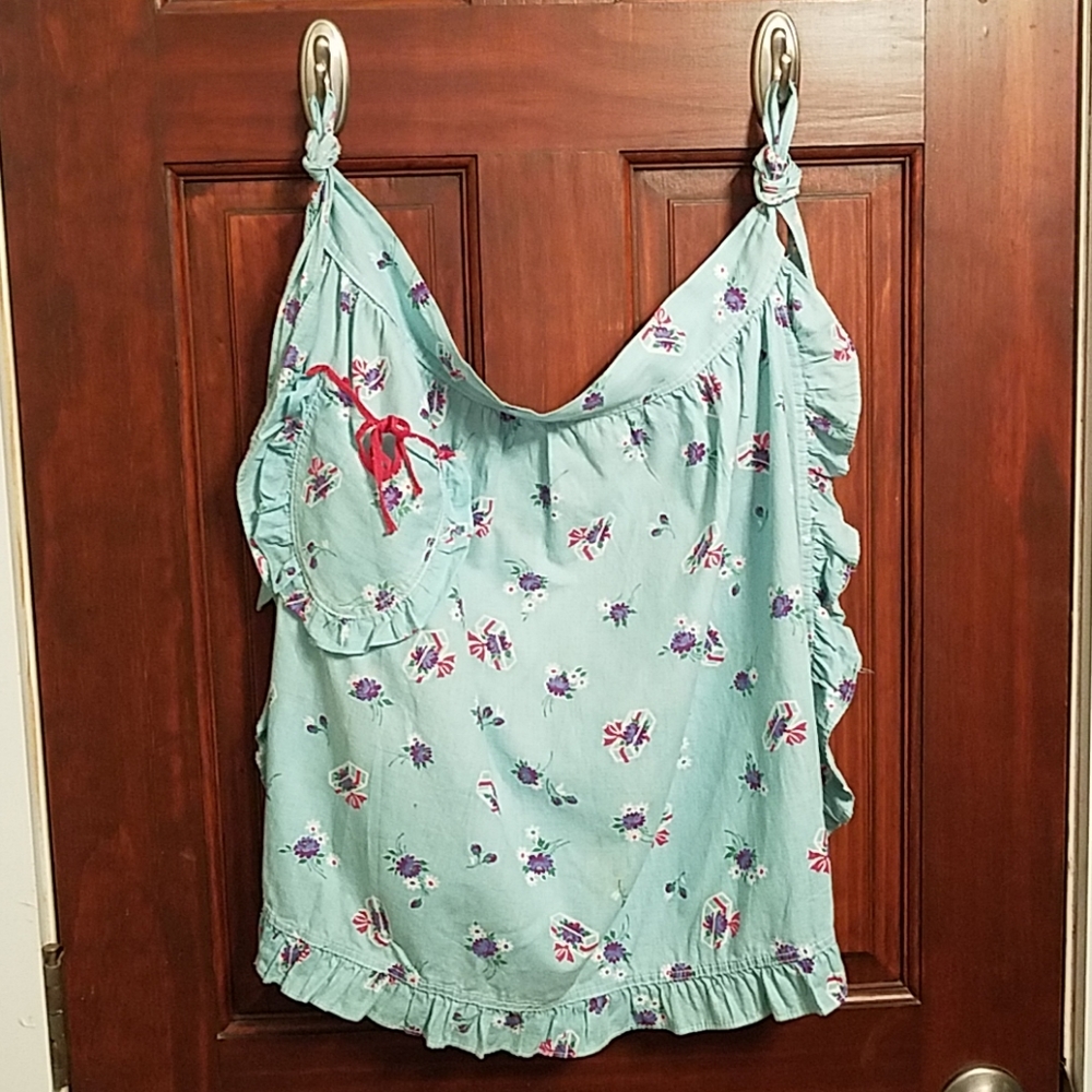 Vintage handmade half waist apron